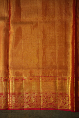 KANCHIPURAM PURE SILK TISSUE BROCADE SAREE