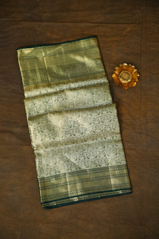KANCHIPURAM PURE SILK TISSUE BROCADE SAREE