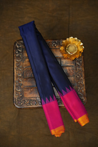 GADWAL PURE SILK PLAIN HANDLOOM SAREE