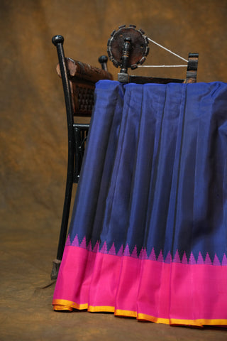GADWAL PURE SILK PLAIN HANDLOOM SAREE