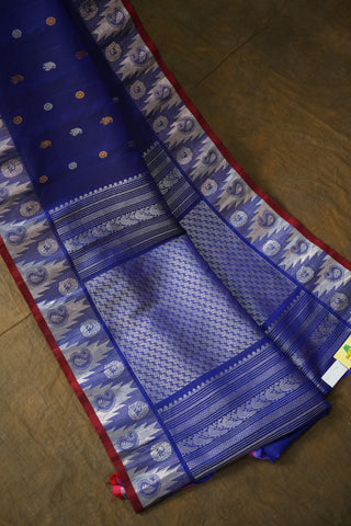 GADWAL PURE SILK TEMPLE BORDER HANDLOOM SAREE