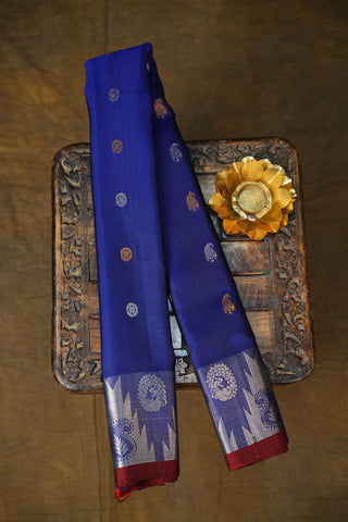 GADWAL PURE SILK TEMPLE BORDER HANDLOOM SAREE