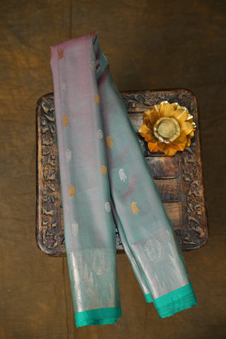 GADWAL PURE SILK TEMPLE BORDER HANDLOOM SAREE