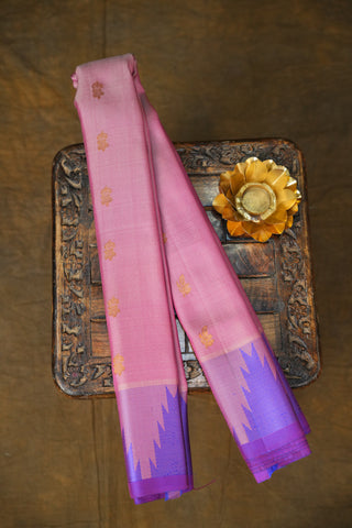 GADWAL PURE SILK TEMPLE BORDER HANDLOOM SAREE